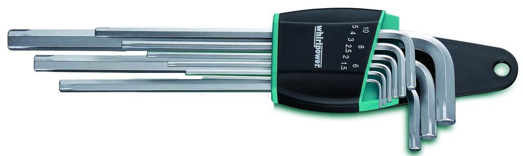 Набор угловых шестигранных отверток, Grippit, S2,9 штук